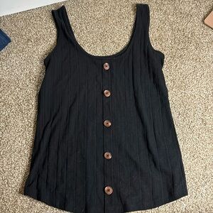 Maurice’s Black Button Tank Top